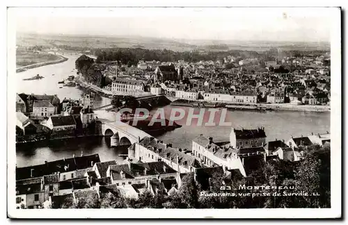 Cartes postales moderne Montereau Panorama vue prise de Surville