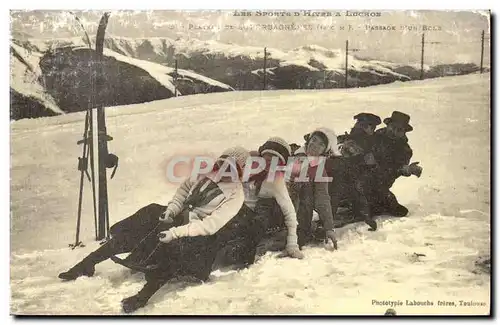 Cartes postales REPRO Superbagneres Luge