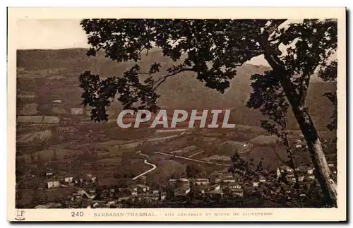 Cartes postales Barbazan thermal Vue generale et route de Sauveterre