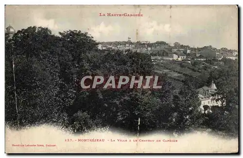 Cartes postales Montrejeau La ville et le chateau de Capelle