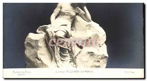 Cartes postales Fantaisie Salons de Paris Alfred Boucher la pensee