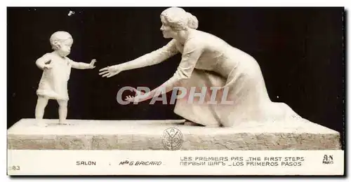 Cartes postales Fantaisie Paris Bricard les premiers pas