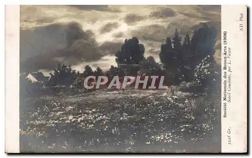 Cartes postales Fantaisie Soleil couchant par Vaysse