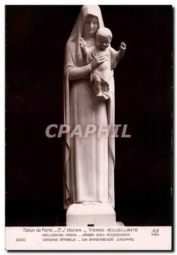 Cartes postales Fantaisie Guery Salon de Paris Vezian Vierge accueillante