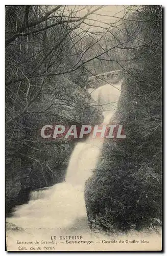 Ansichtskarte AK Environs de Grenoble Sassenage La cascade du gouffre bleu