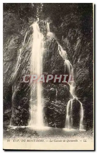 Ansichtskarte AK Environs du Mont Dore La cascade de Queureilh