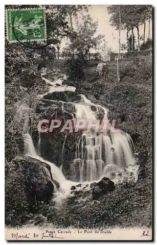 Cartes postales Mortain Petite cascade Le pont du diable