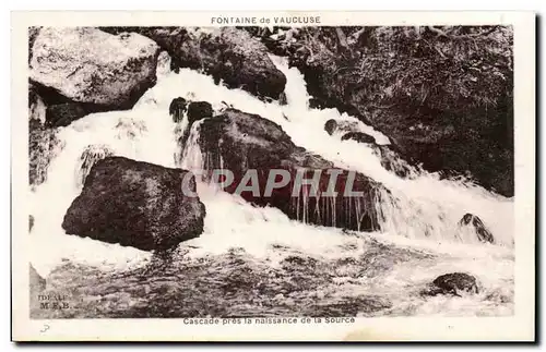 Cartes postales Fontaine de Vaucluse Cascade pres la naissance de la source