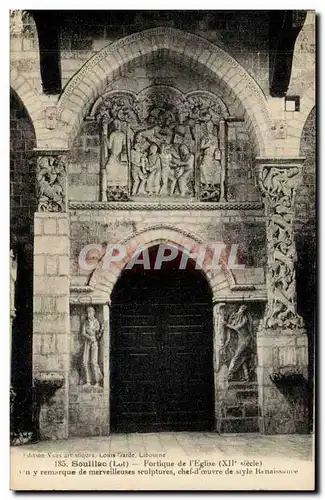 Cartes postales Souillac Portique de l'eglise