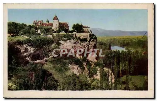 Ansichtskarte AK Souillac Le rocher et le chateau de Belcastel