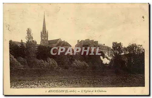 Cartes postales Aiguillon L&#39eglise et le chateau