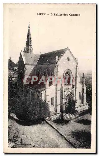 Ansichtskarte AK Agen L&#39eglise des Carmes