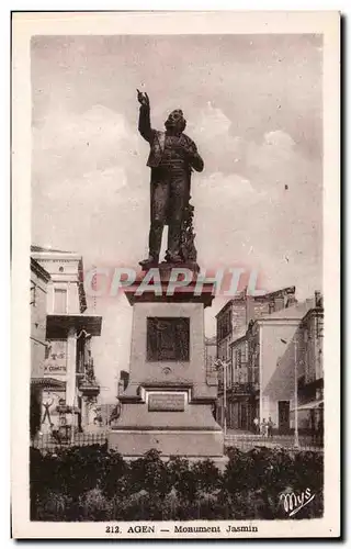 Ansichtskarte AK Agen Monument Jasmin