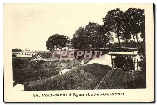 Cartes postales moderne Agen Le pont canal d&#39Agen Train