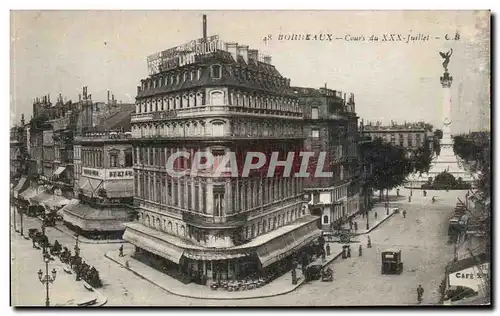 Cartes postales Bordeaux Cours du XXX Juillet