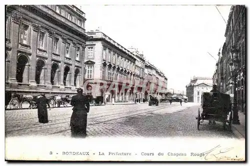 Ansichtskarte AK Bordeaux La prefecture Cours du Chapeau rouge