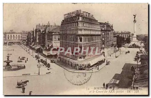 Cartes postales Bordeaux Les allees de Tourny et le cours du XXX Juillet