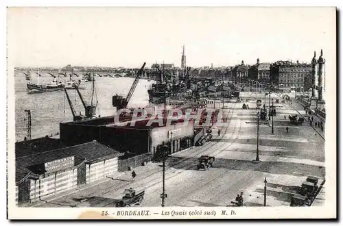 Cartes postales Bordeaux Les quais (cote sud)