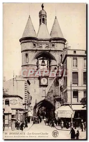 Cartes postales Bordeaux La grosse cloche