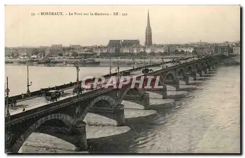 Bordeaux - Le Pont sur la Garonne - Cartes postales