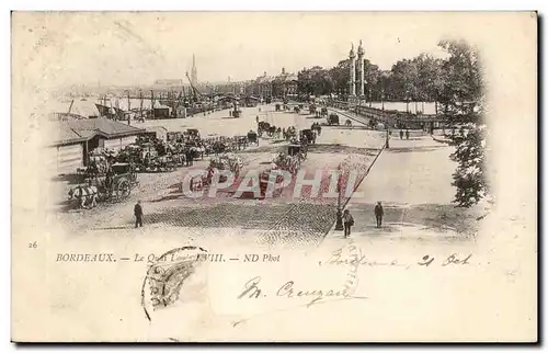 Bordeaux - Le Quai Louis XVIII - Ansichtskarte AK