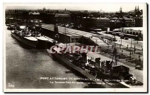 Bordeaux - Port Autonome de Bordeaux - Vue d&#39ensemble des Quais - Ansichtskarte AK