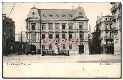 Bordeaux - La Caisse d&#39Epargne - Ansichtskarte AK