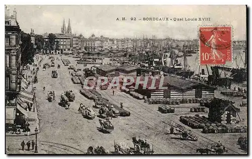 Bordeaux - Quai Louis XVIII - Cartes postales