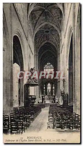 Bordeaux - Interieur de l'Eglise Saint Michel - Cartes postales
