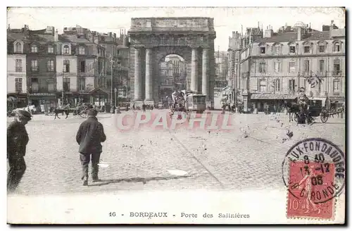 Bordeaux - Porte des Salinieres - Ansichtskarte AK