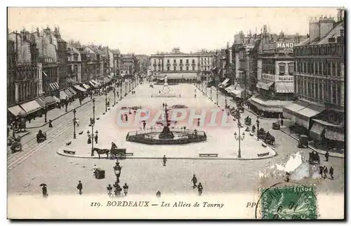 Bordeaux - Les Allees de Touny - Ansichtskarte AK