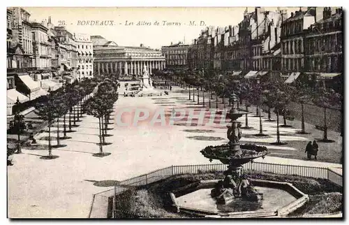 Bordeaux - Les Allees de Touny - Ansichtskarte AK