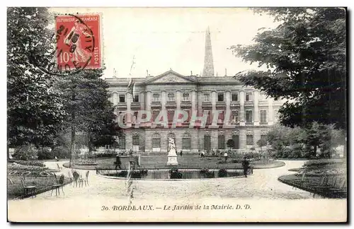 Bordeaux - Le Jardin de la Mairie - Ansichtskarte AK