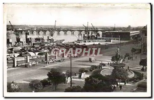 Bordeaux - Place de la Bourse et le Pont - Cartes postales