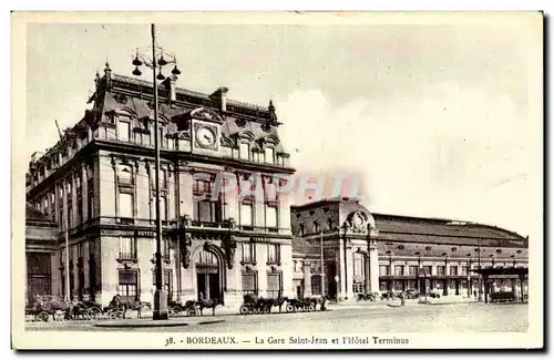 Bordeaux - La Gare Saint Jean et l&#39Hotel Terminus - Cartes postales