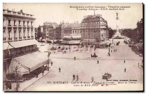 Bordeaux - Theatre Square - Tourny Alleys - XXX Juillet Ave - Cartes postales