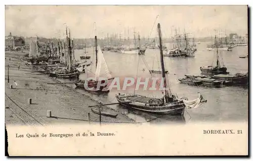 Bordeaux - Les Quais de Bourgogne et de la Douane - Cartes postales