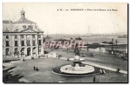 Bordeaux - Place de la Bourse et la Rade - Cartes postales