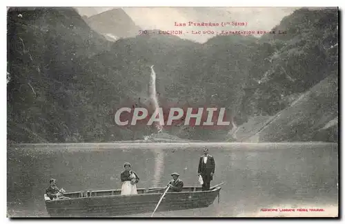 Luchon - Lac d&#39Oo - bateau - Cartes postales