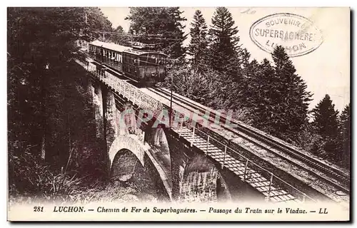 Luchon - Chemin de Fer de Superbagneres - Ansichtskarte AK