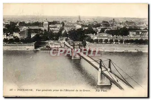 Toulouse - Vue generale prise de l&#39Hopital de la Grace - Cartes postales