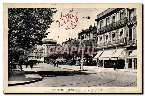 Toulouse - La Place Esquirol - Ansichtskarte AK