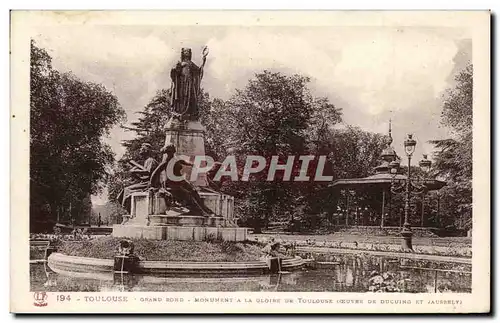 Toulouse - Grand Rond Monument a la gloire de Toulouse Ducuing et Jaussely - Cartes postales