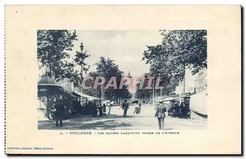 Toulouse - Les Allees Lafayette prise de l&#39Avenue - Cartes postales