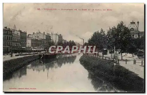 Toulouse - Boulevard de la Gare et le Canal du Midi - Cartes postales