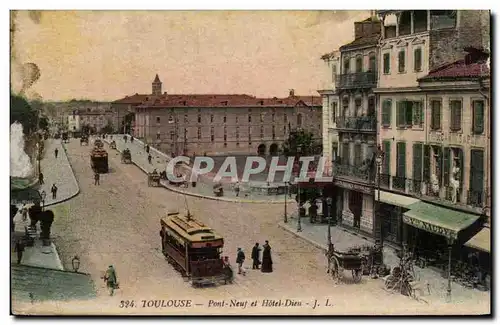 Toulouse - Pont Neuf et l&#39Hotel Dieu - Cartes postales