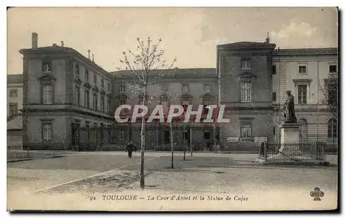 Toulouse - La Cour d&#39Abbei et la Statue de Cujas - Ansichtskarte AK