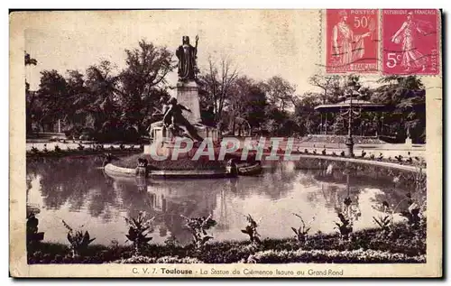 Toulouse - La Statue de Clemence Isaure au Grand Rond - Ansichtskarte AK