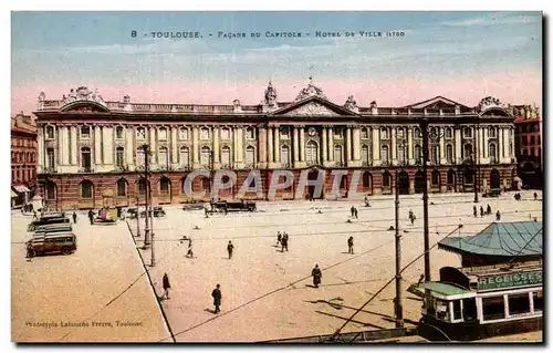 Toulouse - Facade du Capitole - Hotel de Ville - Ansichtskarte AK