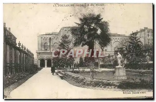 Cartes postales Toulouse Jardin du musee